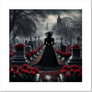 Woman In Black Posters and Art